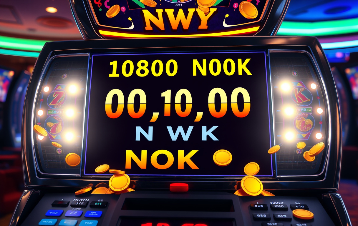 Spilleautomat med progressiv jackpot på 10 millioner NOK